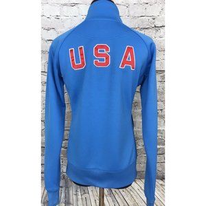 Nike Womens TEAM USA PARALYMPIC 2008 Olympic Training Track‎ Sweat Jacket sz M